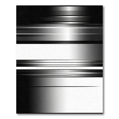 Modern Gray Ombre Striped Rug