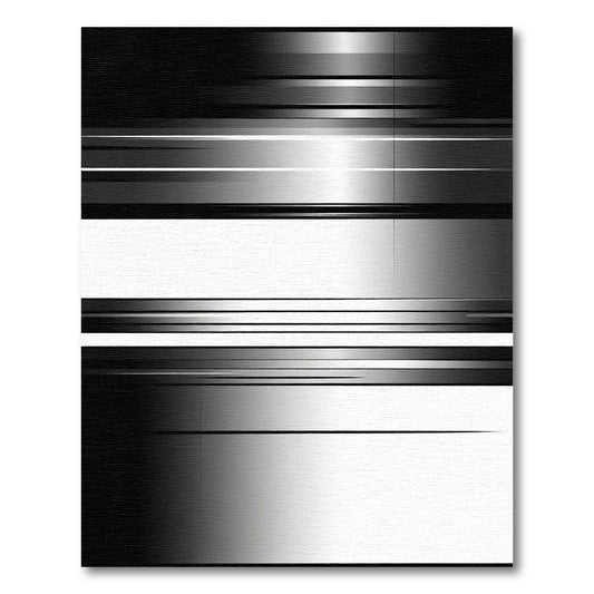 Modern Gray Ombre Striped Rug