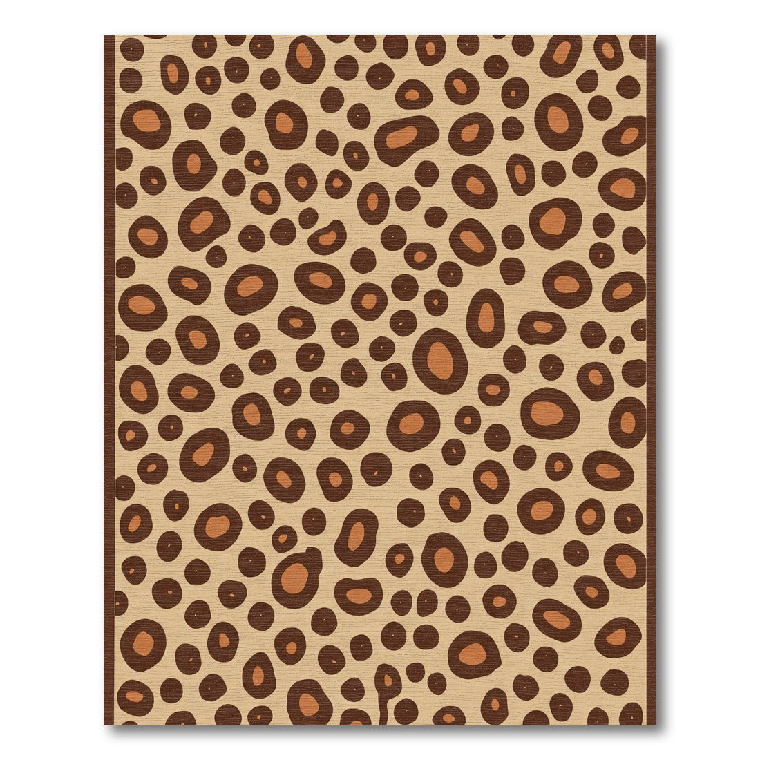 Classic Brown Animal Spot Rug