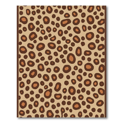 Classic Brown Animal Spot Rug
