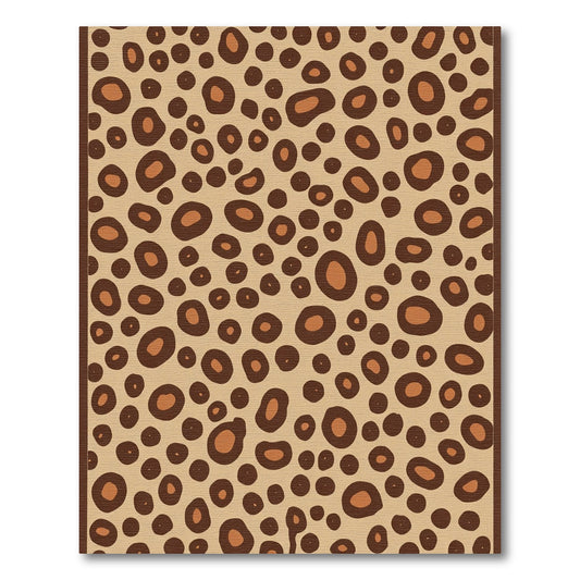 Classic Brown Animal Spot Rug