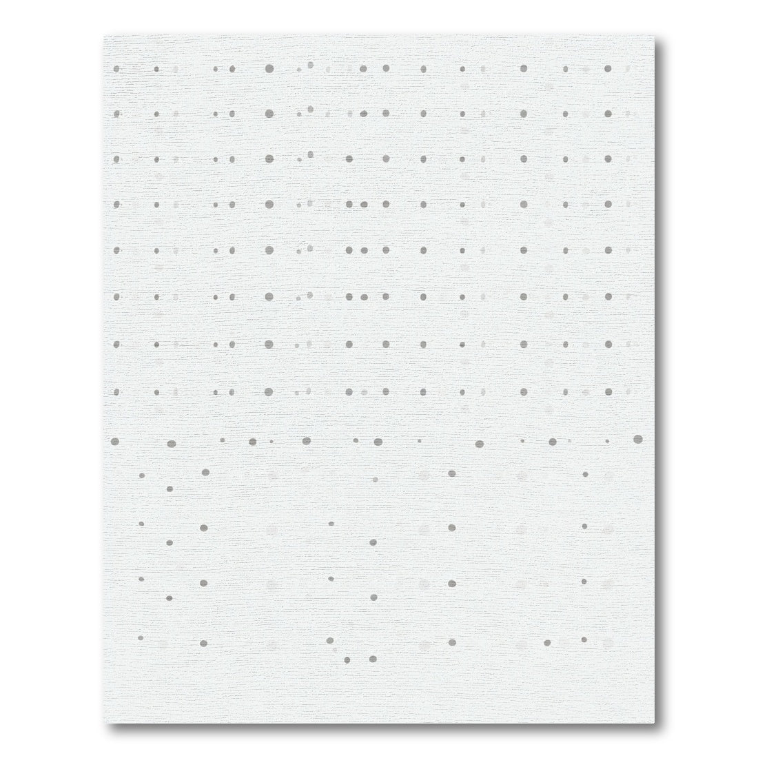 Minimal Gray Polka Dot Grid Rug