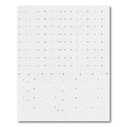 Minimal Gray Polka Dot Grid Rug