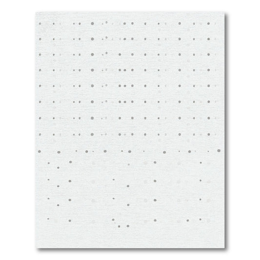Minimal Gray Polka Dot Grid Rug