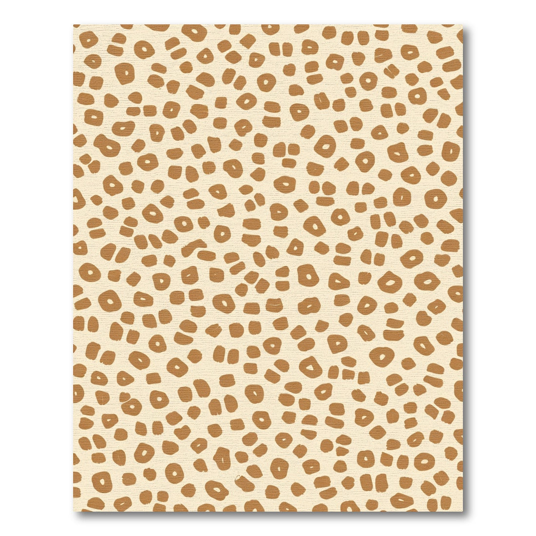 Beige Brown Spotted Animal Print Rug