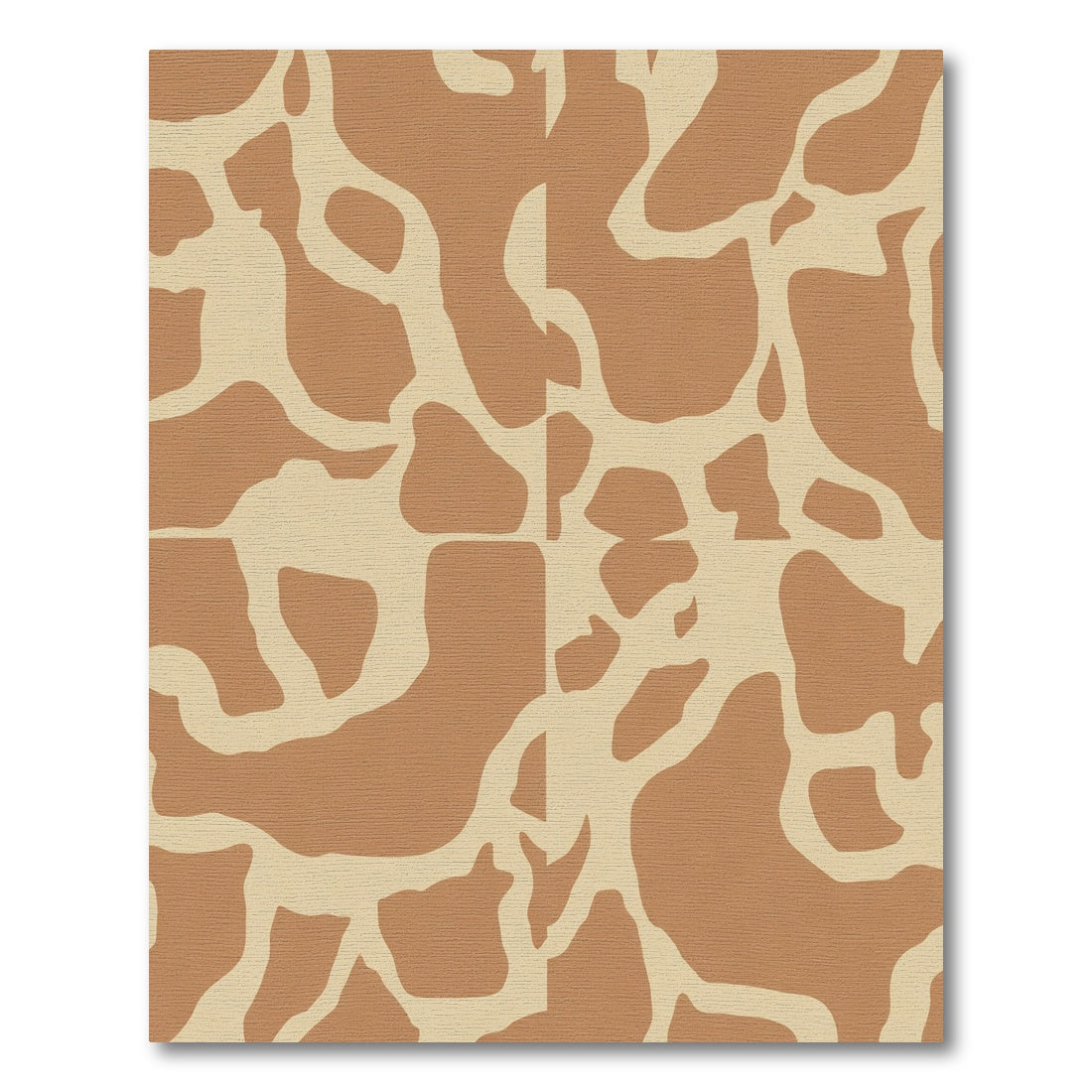 Tan Gold Giraffe Spot Patchwork Rug
