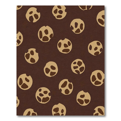 Brown Speckled Circle Scatter Rug