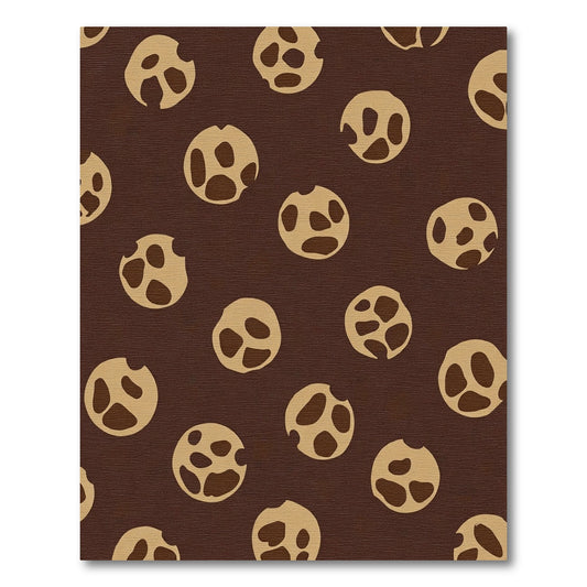 Brown Speckled Circle Scatter Rug
