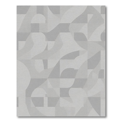 Monochromatic Subtle Geometric Swirl Rug