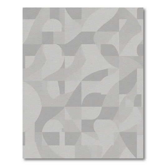 Monochromatic Subtle Geometric Swirl Rug