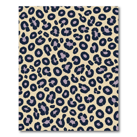 Deep Lilac Leopard Spots Rug