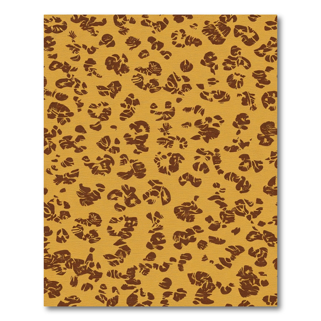 Abstract Ochre Spots Organic Rug