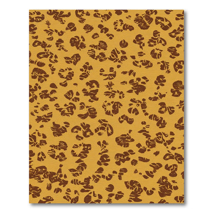 Abstract Ochre Spots Organic Rug