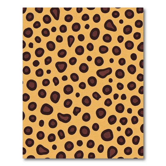 Golden Brown Animal Spot Spots Rug