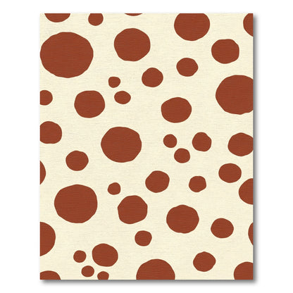 Caramel Circles Scattered Composition Rug