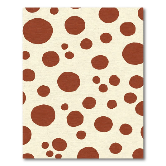 Caramel Circles Scattered Composition Rug