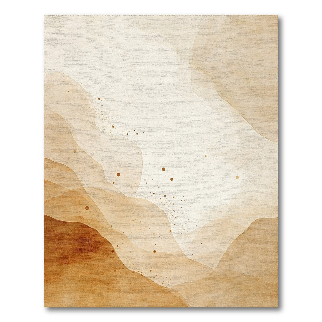Flow Beige Abstract Flow Area Rug