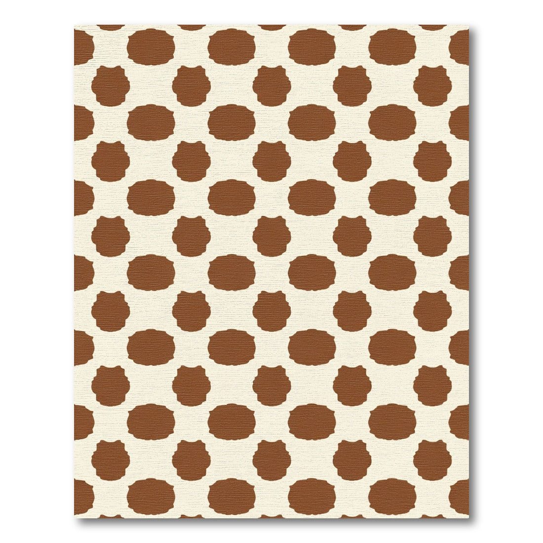 Natural Brown Blot Medallion Rug