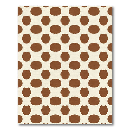 Natural Brown Blot Medallion Rug
