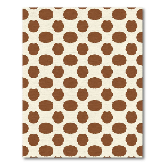 Natural Brown Blot Medallion Rug