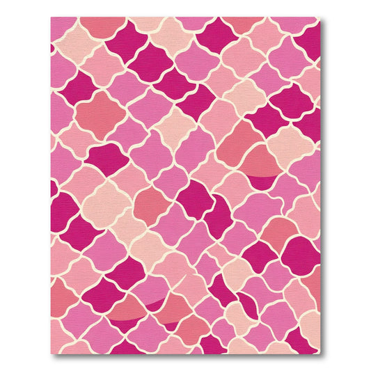 Pink Palette Quarrelsome Quilt Layout Rug