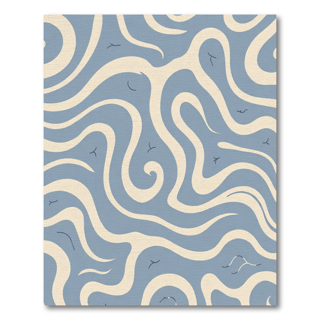 Abstract Serene Swirl Flow Rug