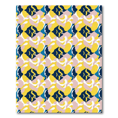 Abstract Pop Art Fish Flow Rug