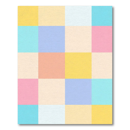 Pastel Squares Color Block Rug