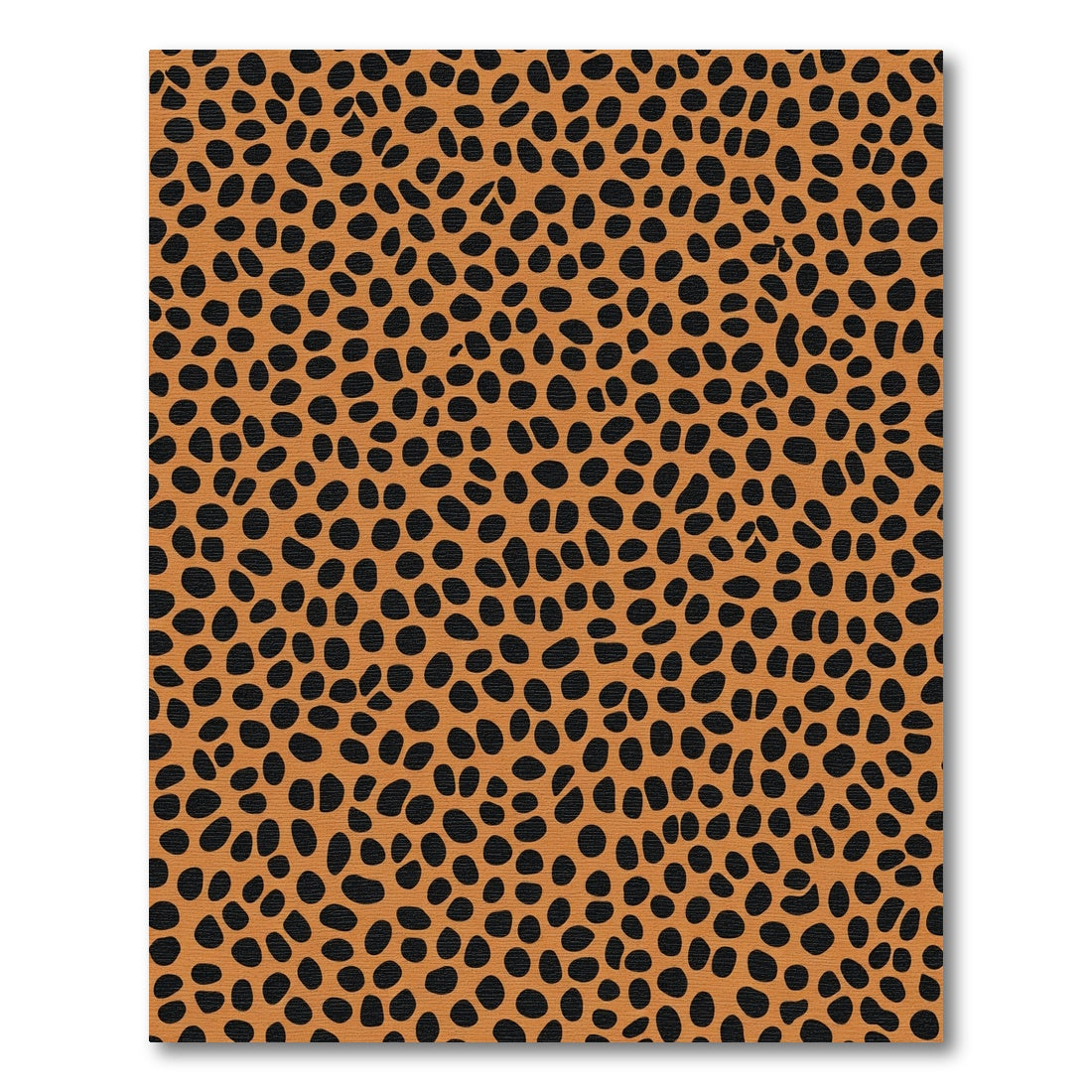 Orange Black Speckled Safari Rug