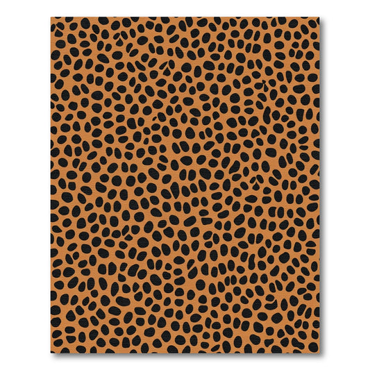 Orange Black Speckled Safari Rug