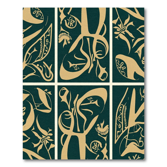 Deep Teal Elegant Calligraphy Swirls Rug