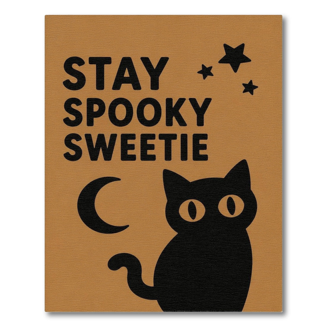 Stay Spooky Sweetie Black Cat Area Rug