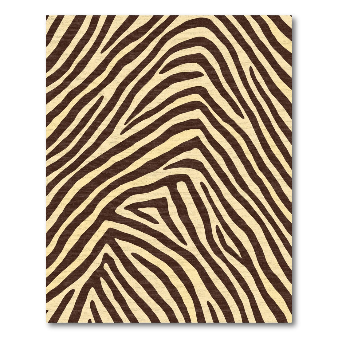 Bold Chocolate Zebra Stripes Rug