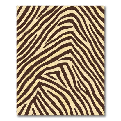 Bold Chocolate Zebra Stripes Rug
