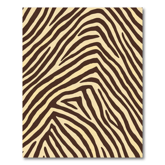 Bold Chocolate Zebra Stripes Rug