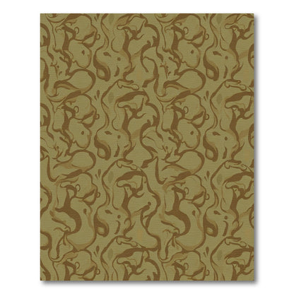 Earthy Tones Abstract Swirl Rug