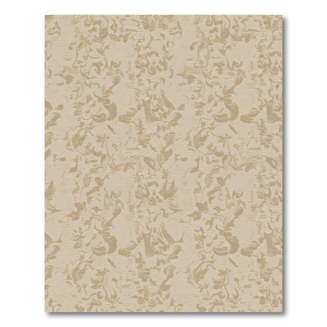 Earthy Abstract Floral Meadow Rug