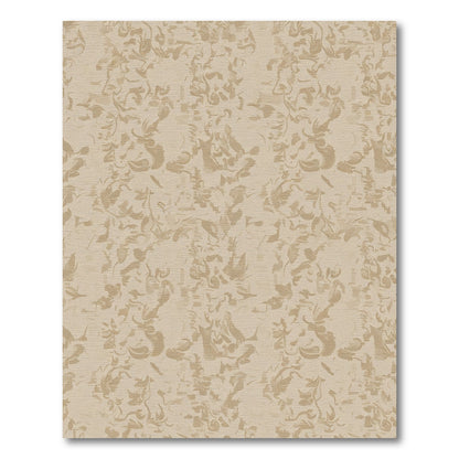 Earthy Abstract Floral Meadow Rug
