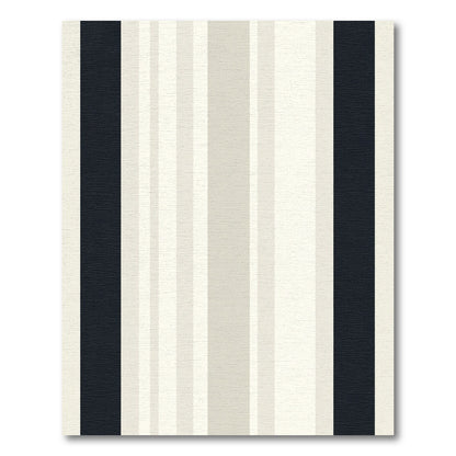 Modern Dark Gray Striped Rug