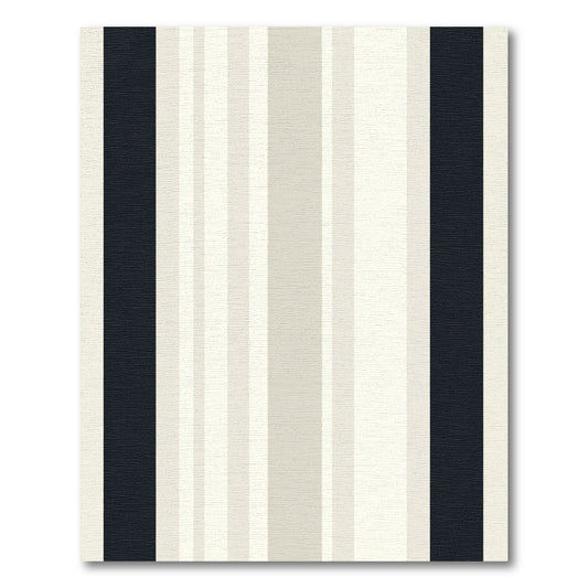 Modern Dark Gray Striped Rug
