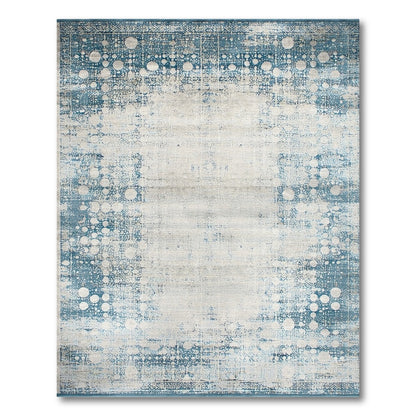 Distressed Vintage Blue Teal Distressed Vintage Area Rug