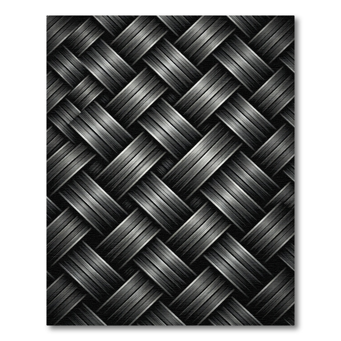 Interwoven Dark Metallic Strands Rug