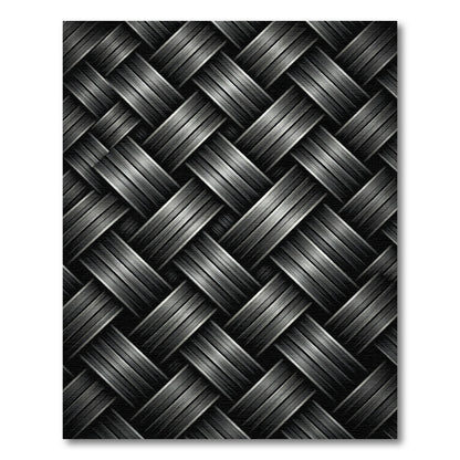 Interwoven Dark Metallic Strands Rug