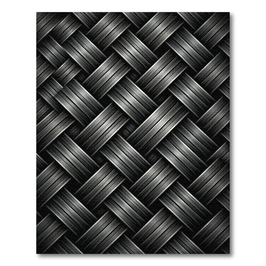 Interwoven Dark Metallic Strands Rug