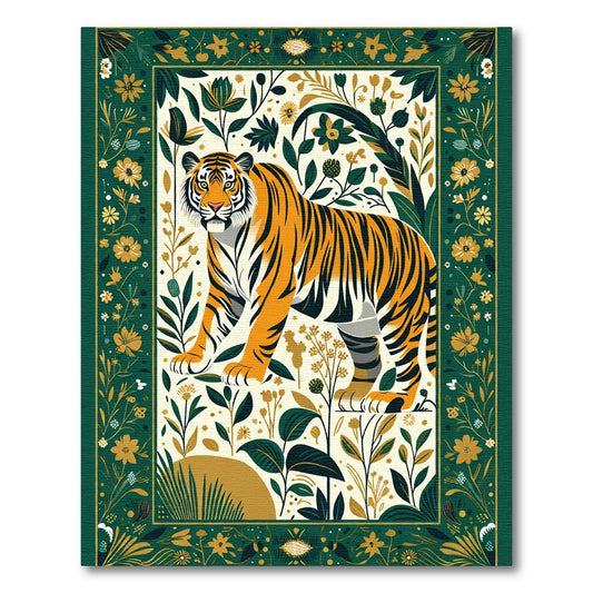 Bold Tiger Botanical Garden Rug