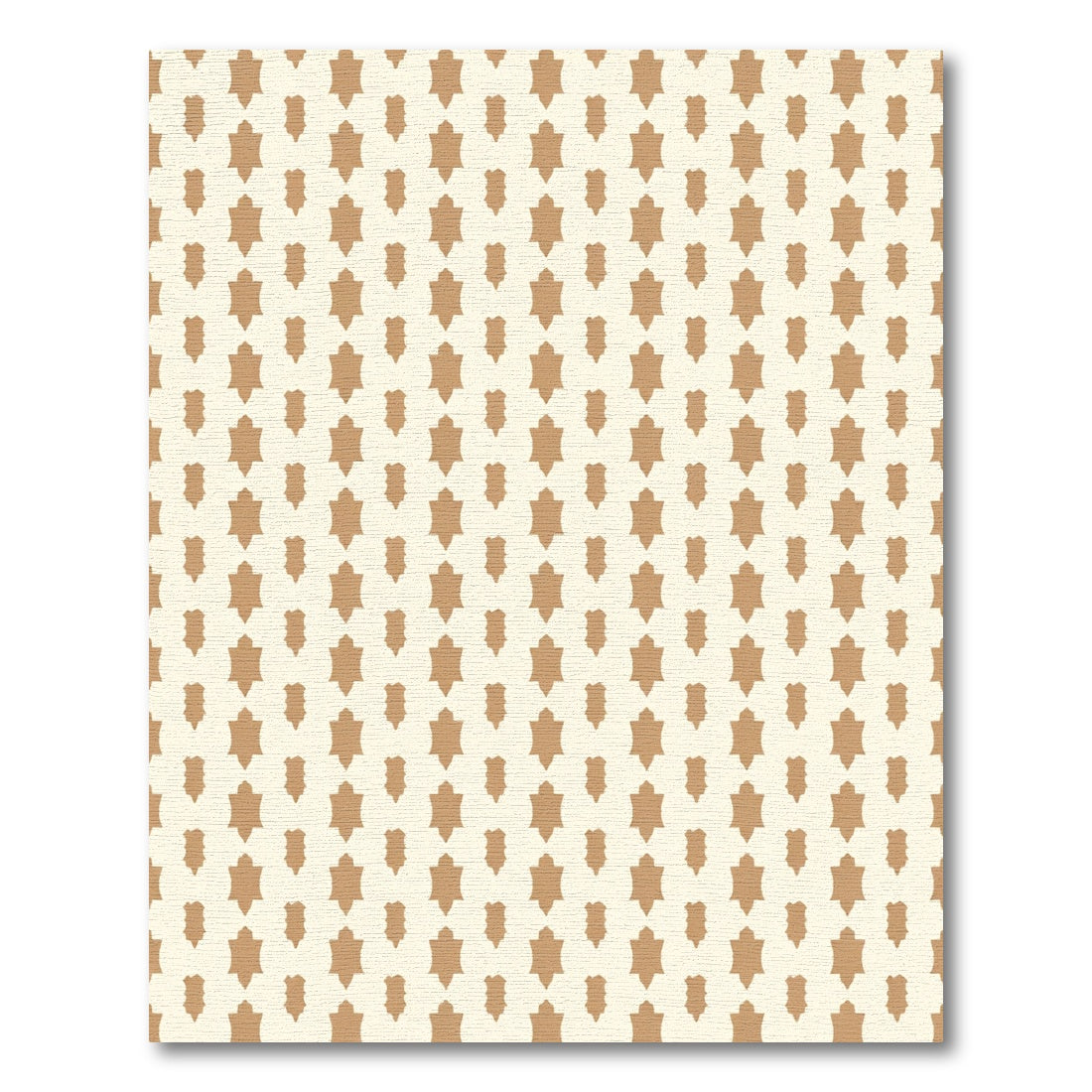 Cream Gold Starburst Repeat Rug