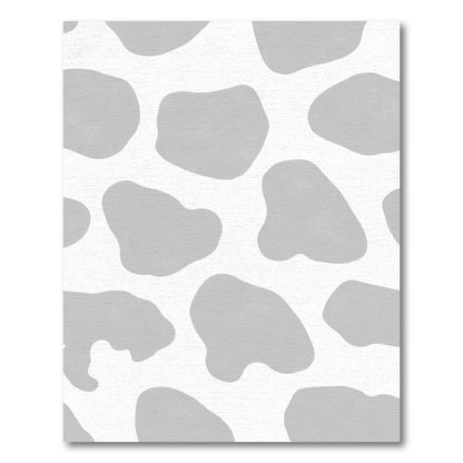 Soft Gray Abstract Spots Rug