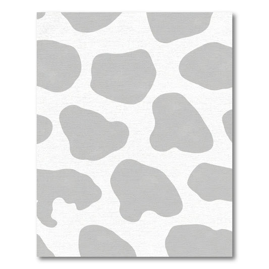 Soft Gray Abstract Spots Rug
