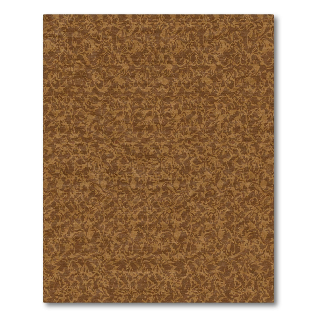 Rich Brown Organic Swirl Rug