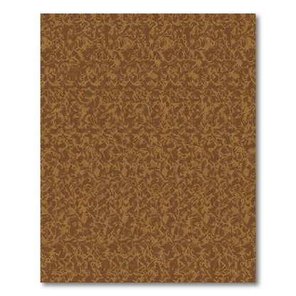 Rich Brown Organic Swirl Rug